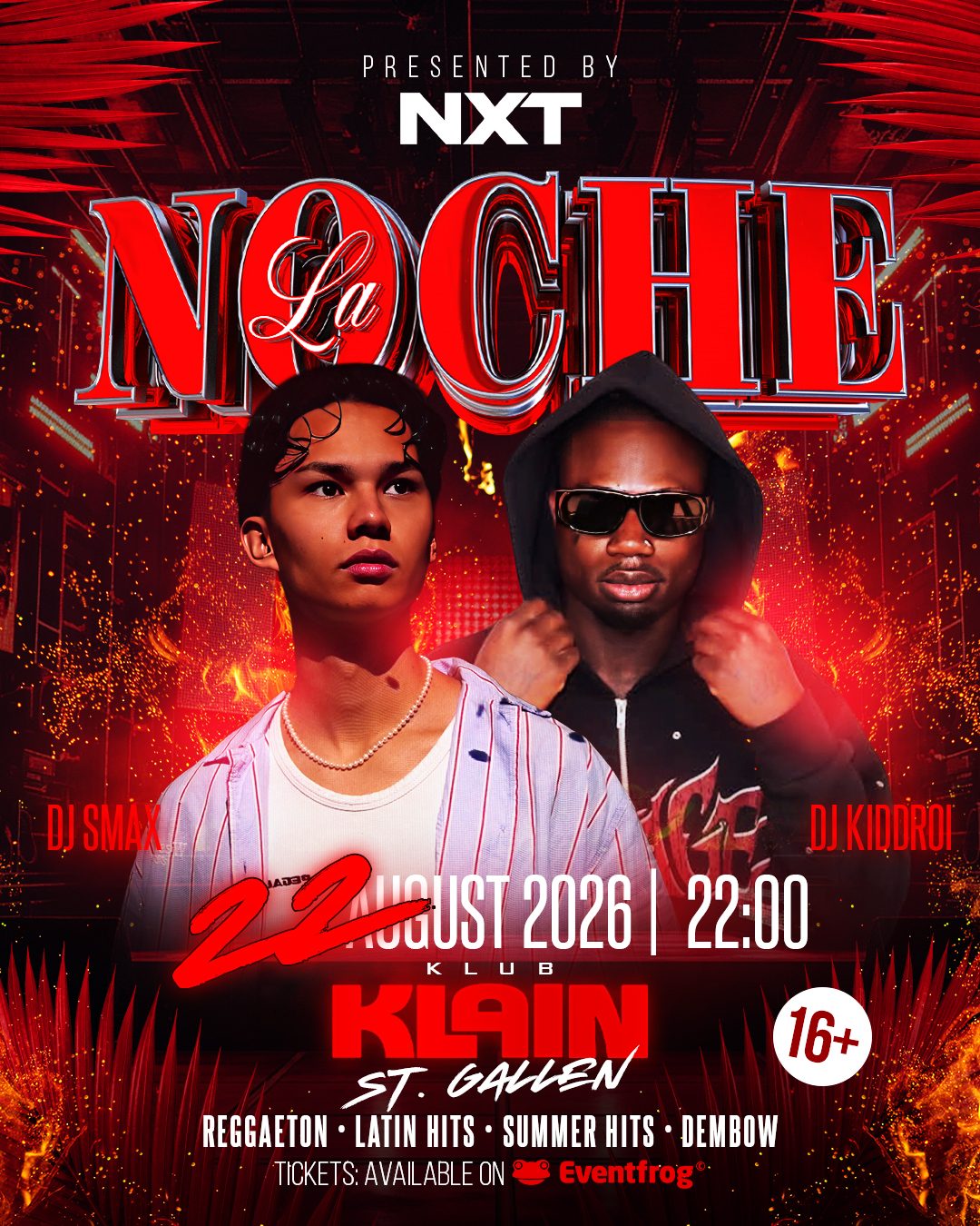La Noche — 22.08.2026, Klub Klain St. Gallen, DJ Kiddroi & DJ Smax